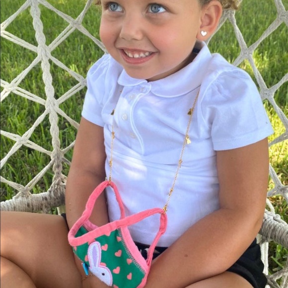 Girls Convertible Mask Glasses Chain Holder Hearts - Picture 9 of 10